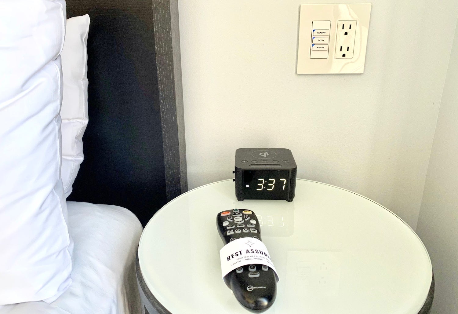 Hyatt Union Square room nightstand