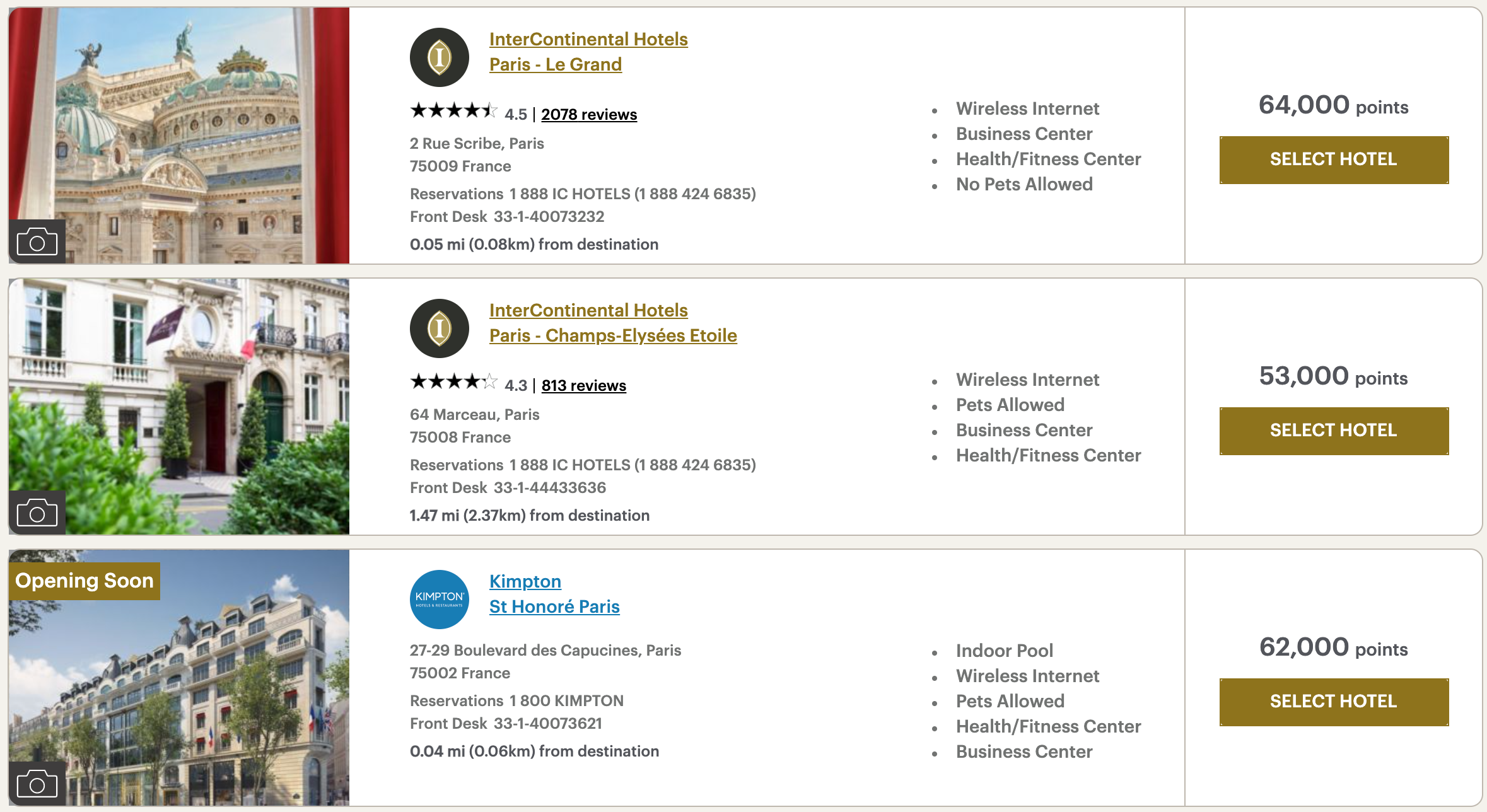 IHG Paris luxury hotels