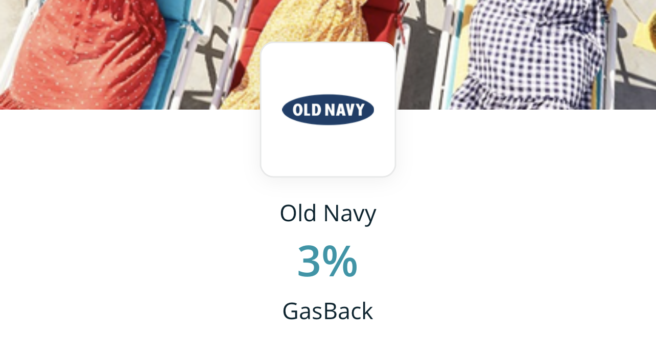 Old Navy in the GasBuddy app