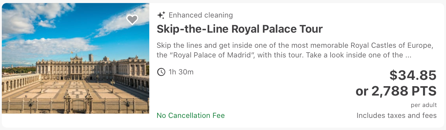 Skip the Line Royal Palace Tour on the Chase Travel Portal