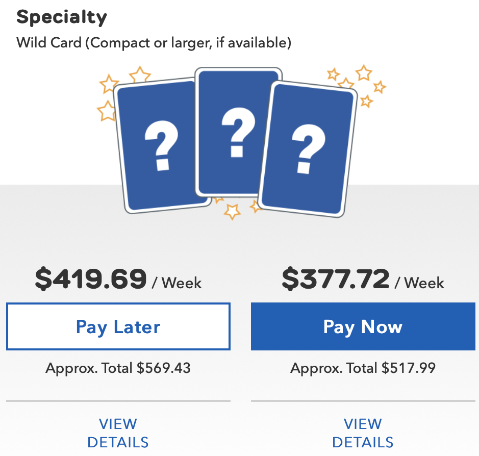Thrifty mystery rental in Miami
