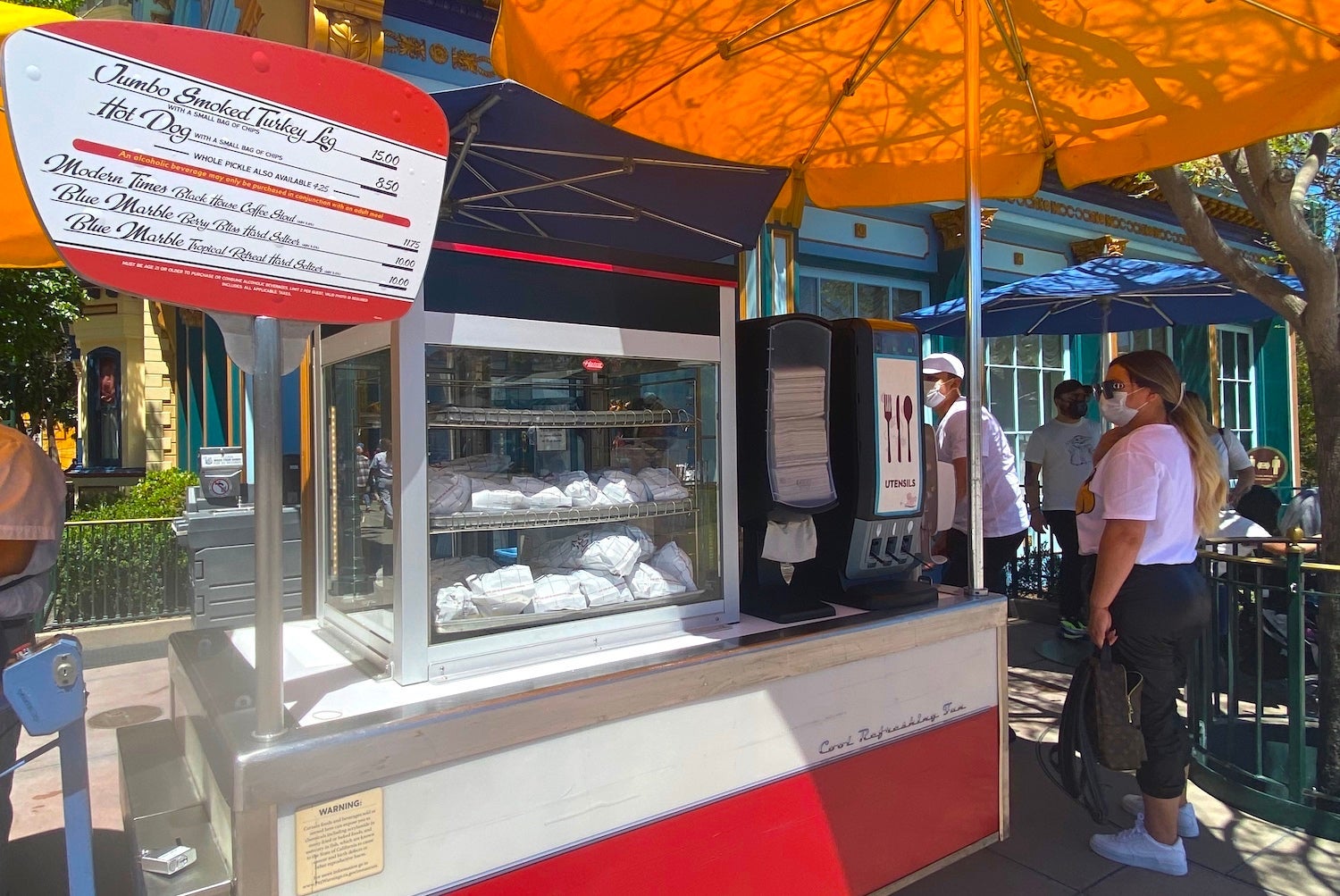 Turkey leg cart at Disney California Adventure
