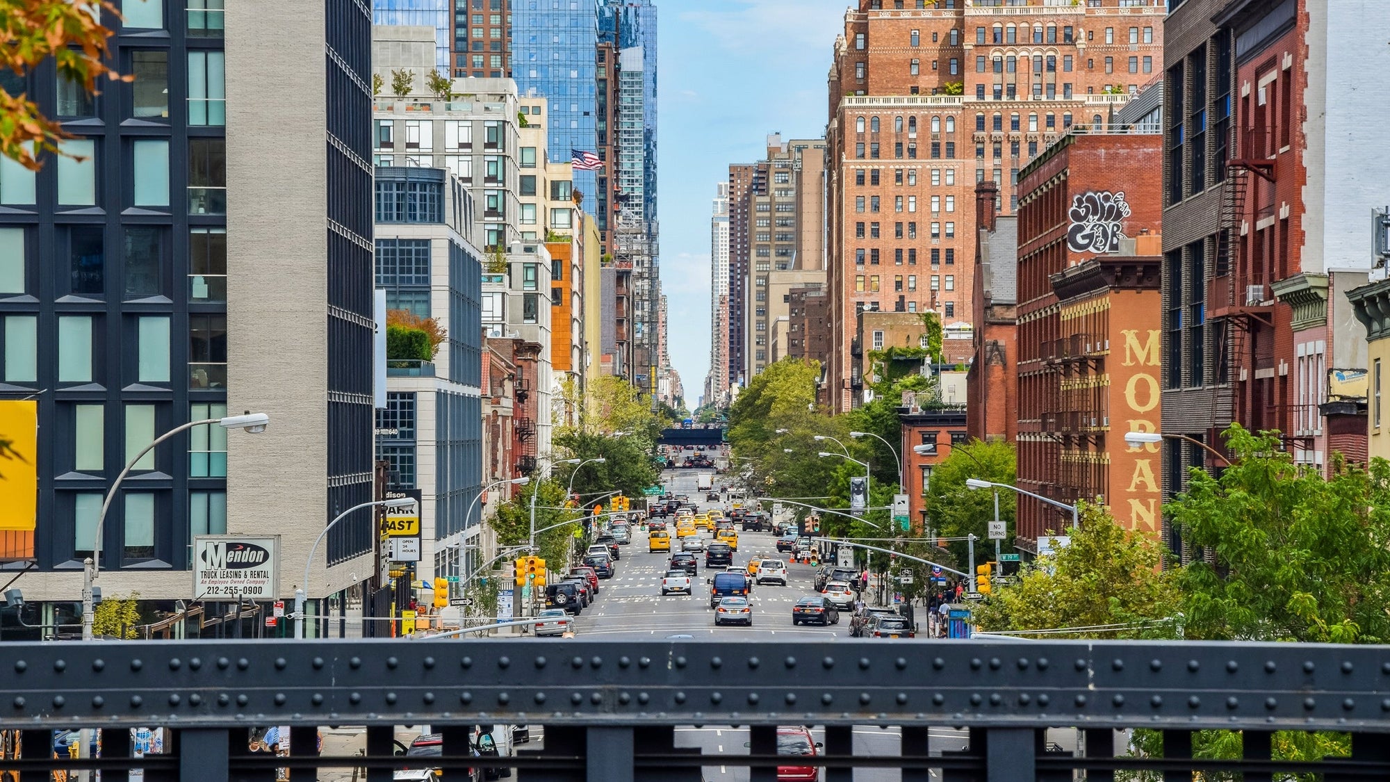 View from The High Line in New York City