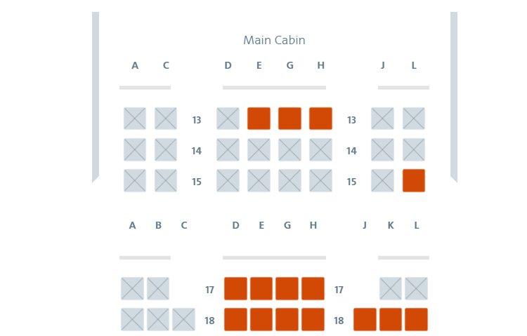 American Airlines 777 main cabin extra seating chart