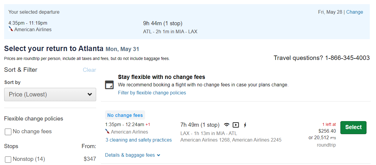 Booking flights through Chase Ultimate Rewards portal