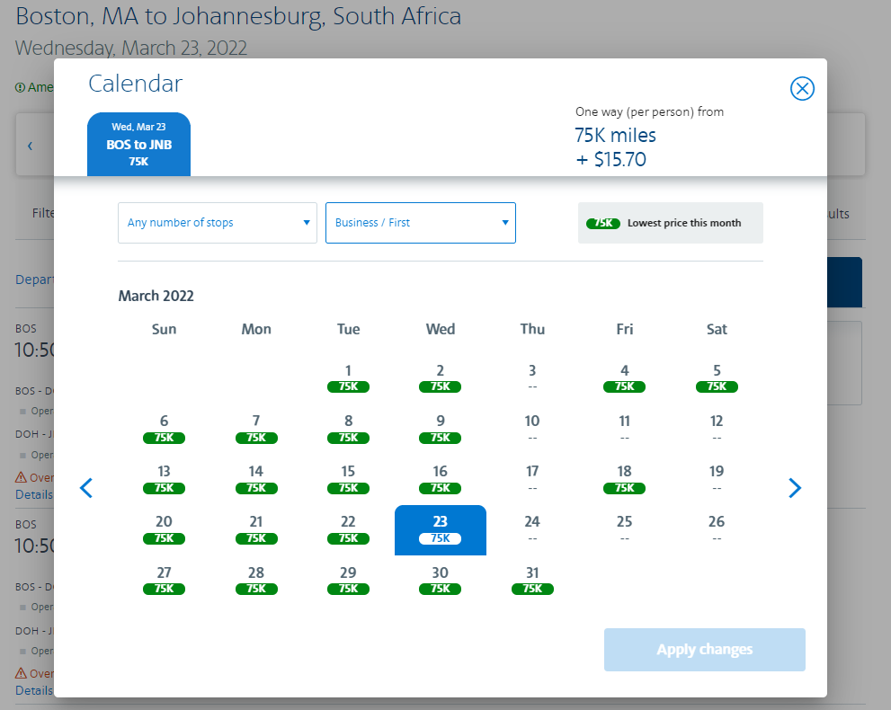 American Airlines booking process