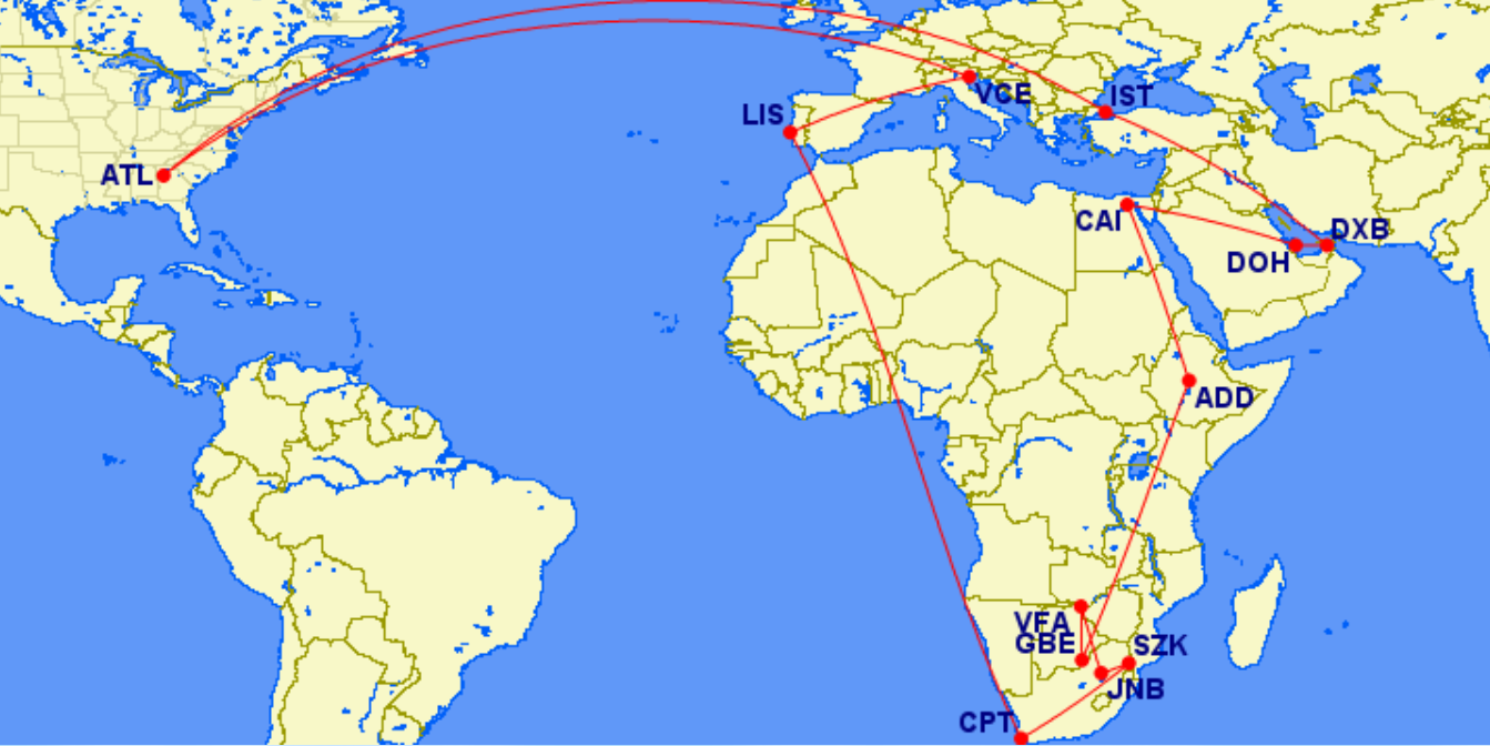 Katie's dream trip using one million Amex points