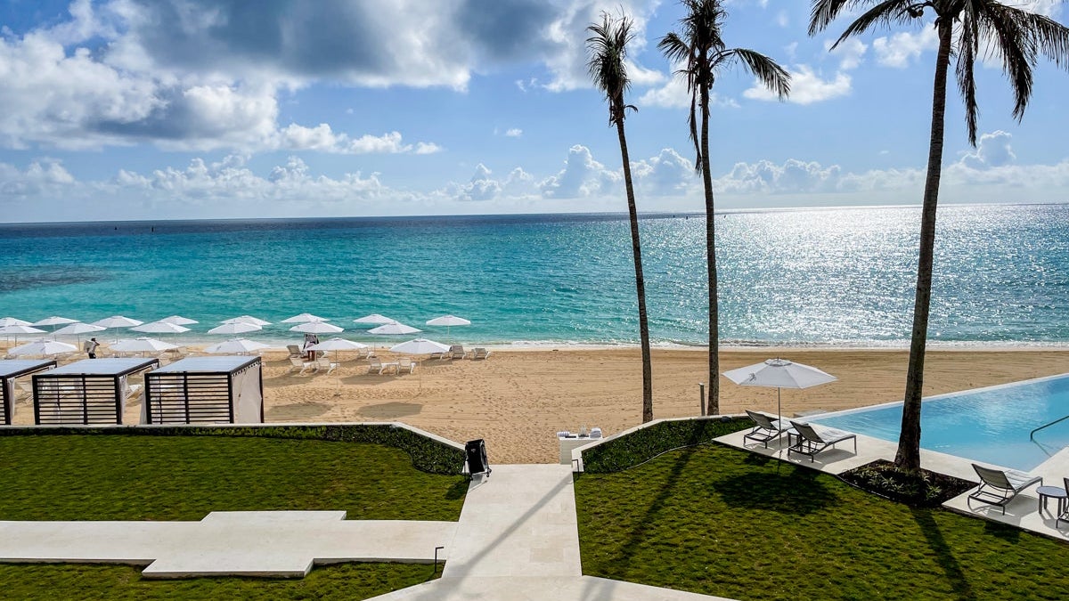 View of the beach from the St. Regis Bermuda