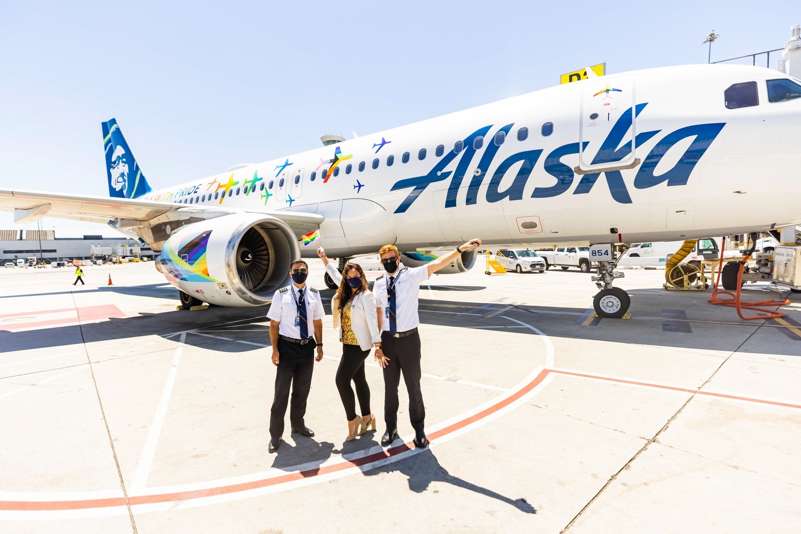 アラスカ航空 LGBT A320 Alaska Airlines Alaska Airlines takes Pride to the skies with Delight