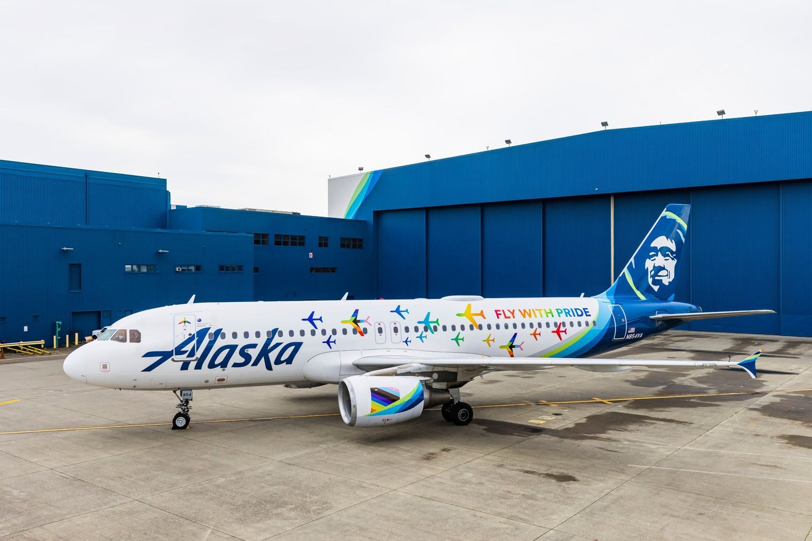 Alaska Airlines Fly with Pride livery