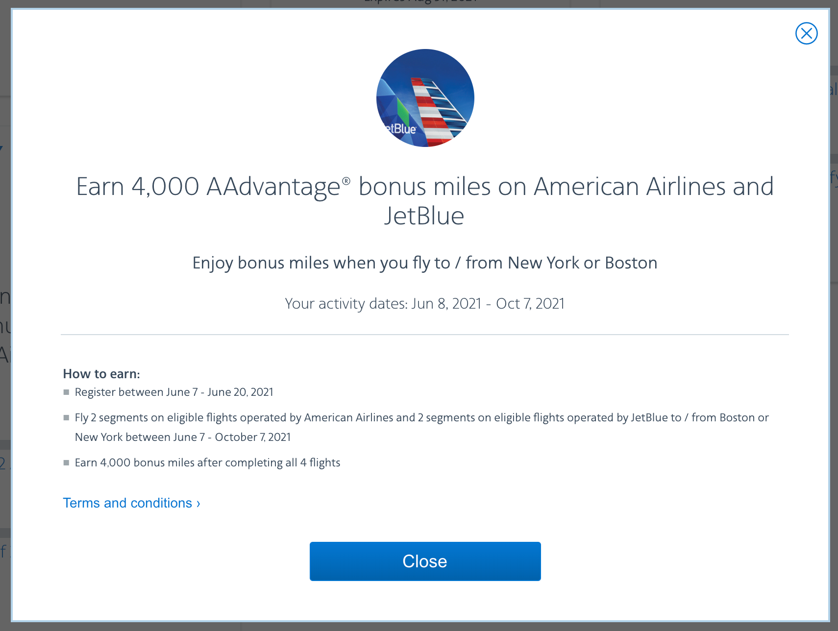 AA JetBlue promo