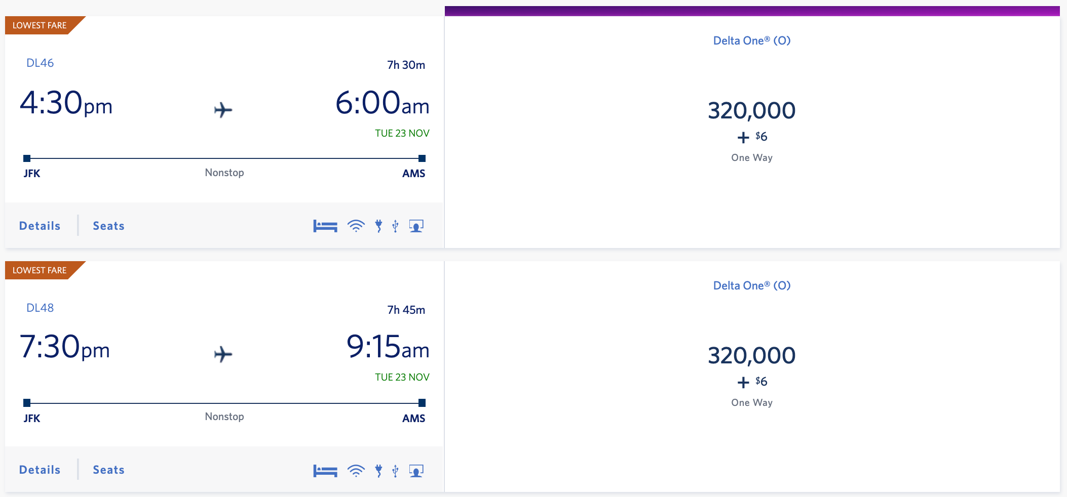 Delta JFK - AMS award