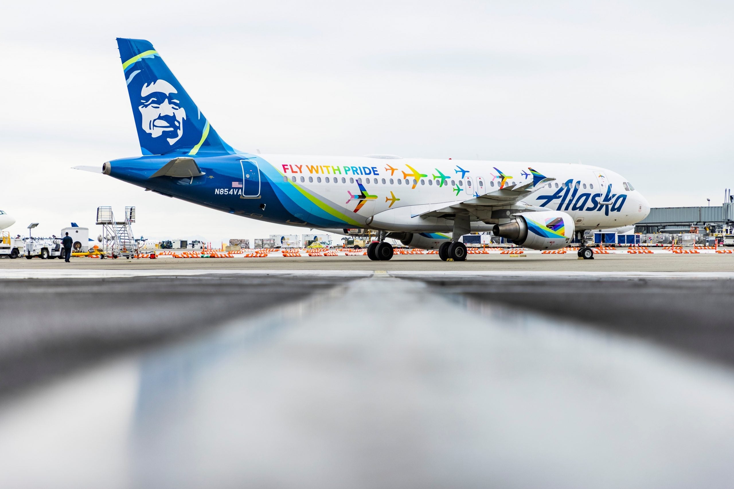 アラスカ航空 LGBT A320 Alaska Airlines アラスカ航空 LGBT A320 Alaska Airlines
