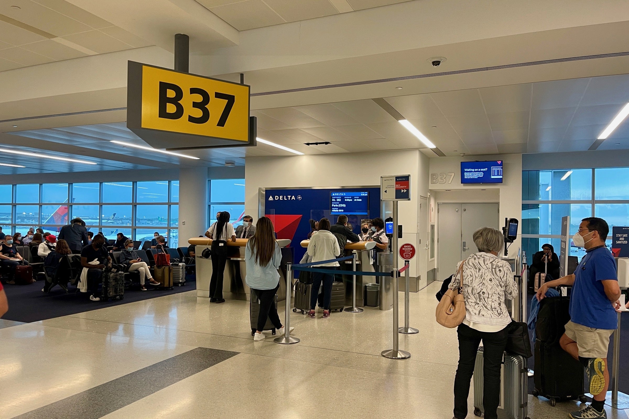 Gate B37 at JFK airport