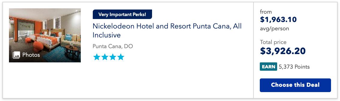 JetBlue Vacations cash price