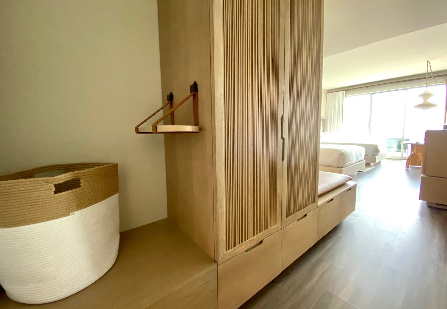 Mission Pacific Hotel closet