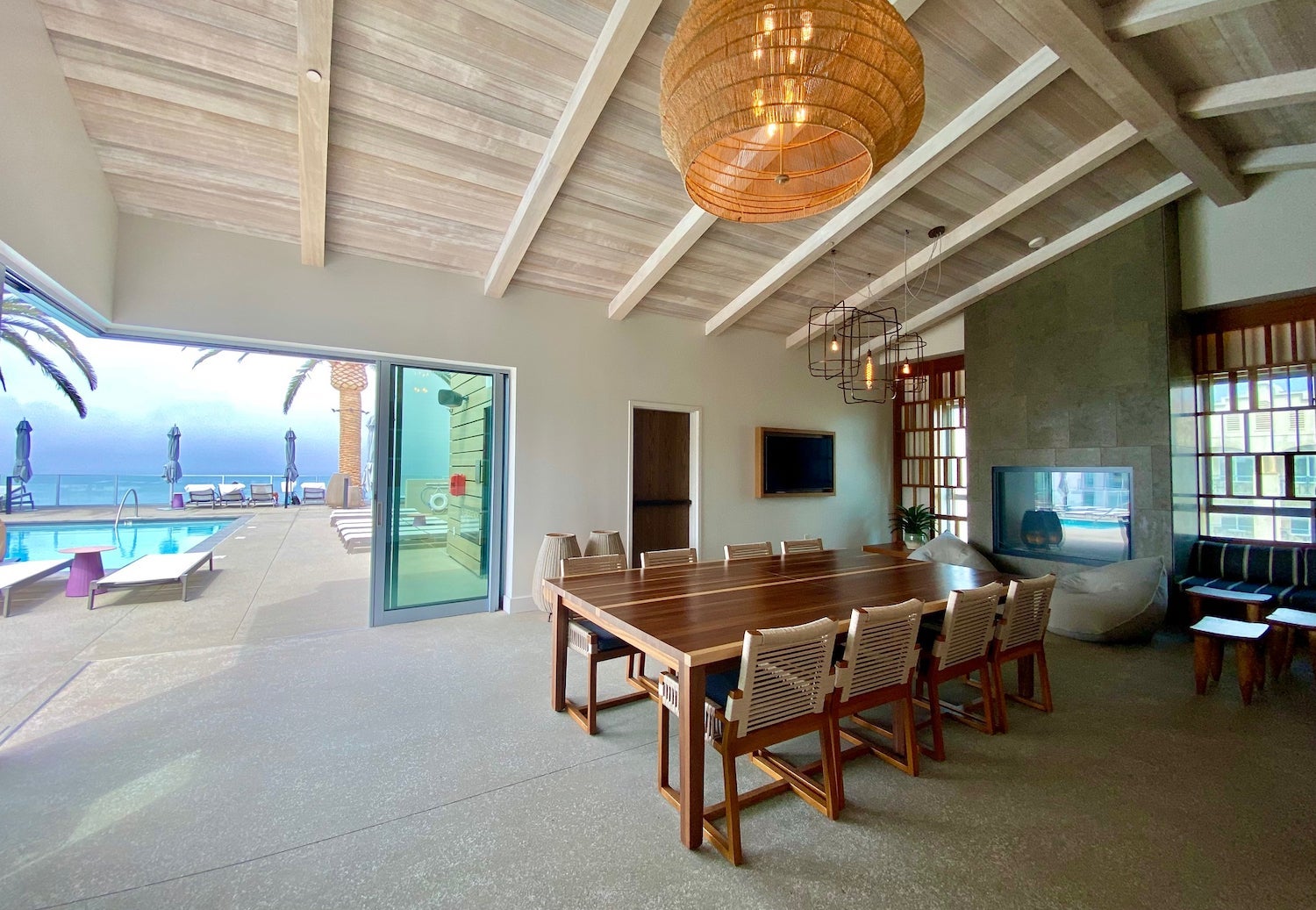 Mission Pacific hotel poolhouse