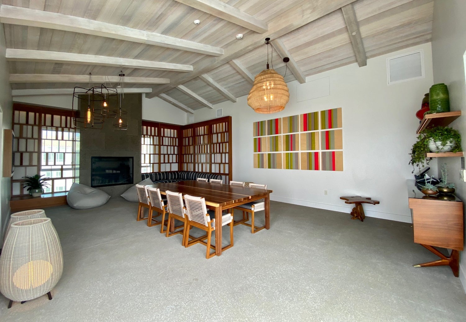 Mission Pacific hotel rooftop poolhouse