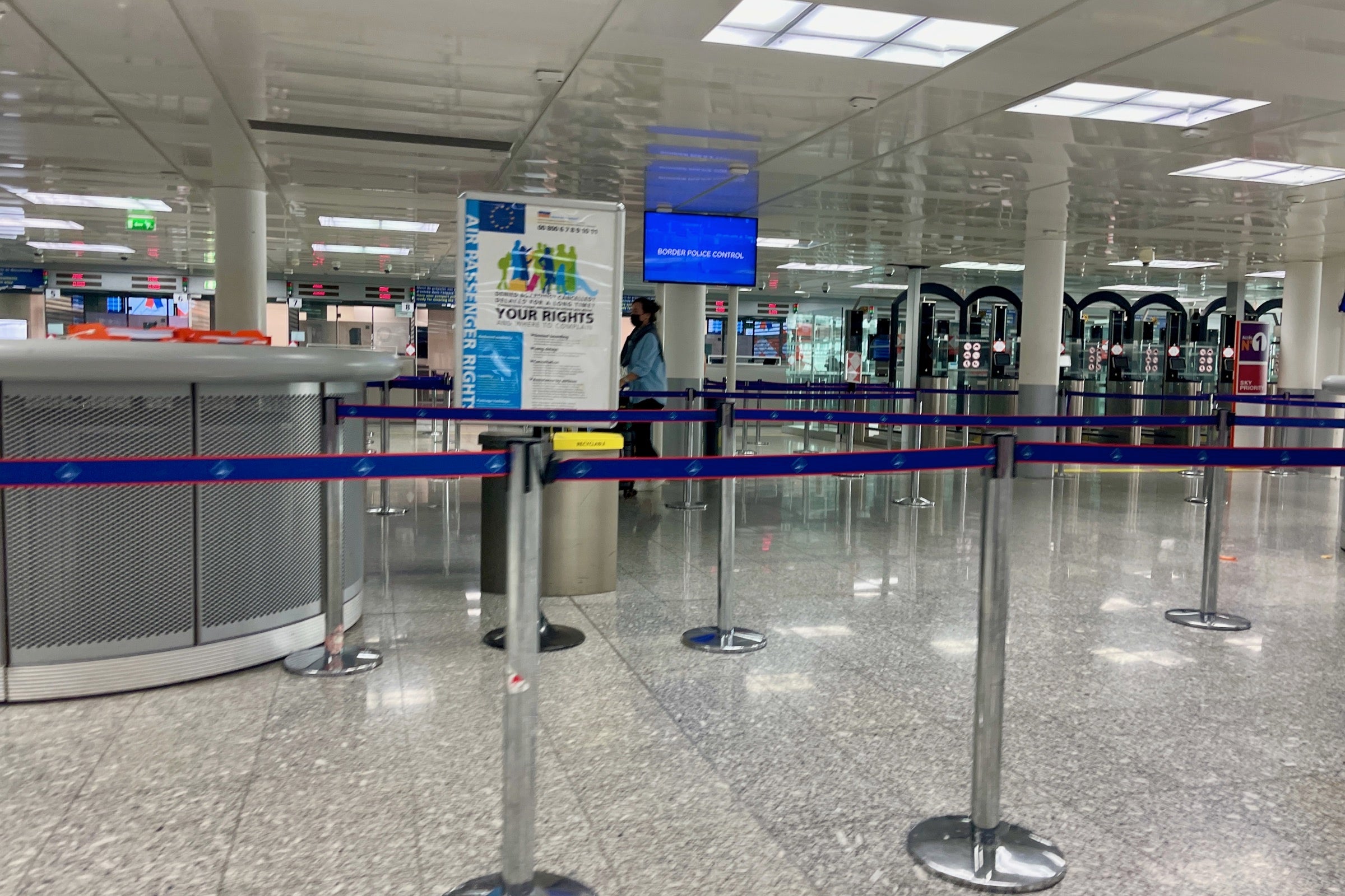 Near customs area at JFK