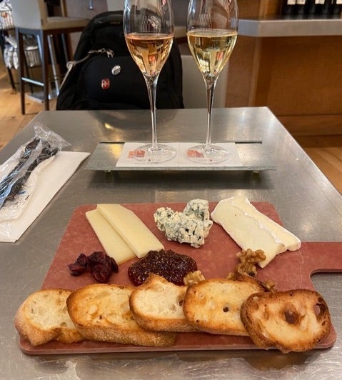 wine and cheese