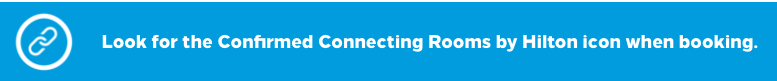 Hilton Confirmed Connecting Rooms icon