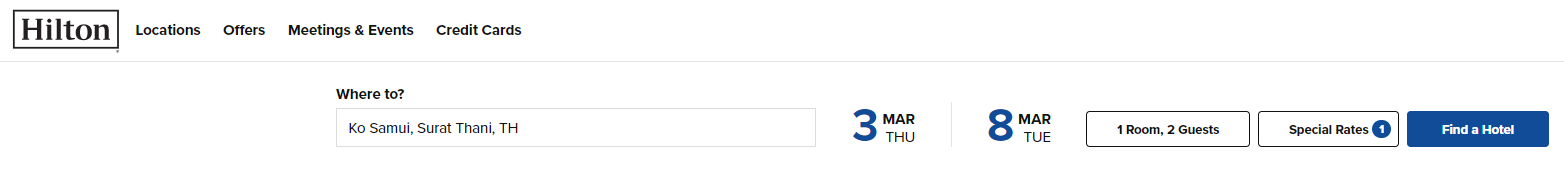 Booking Conrad Koh Samui with points