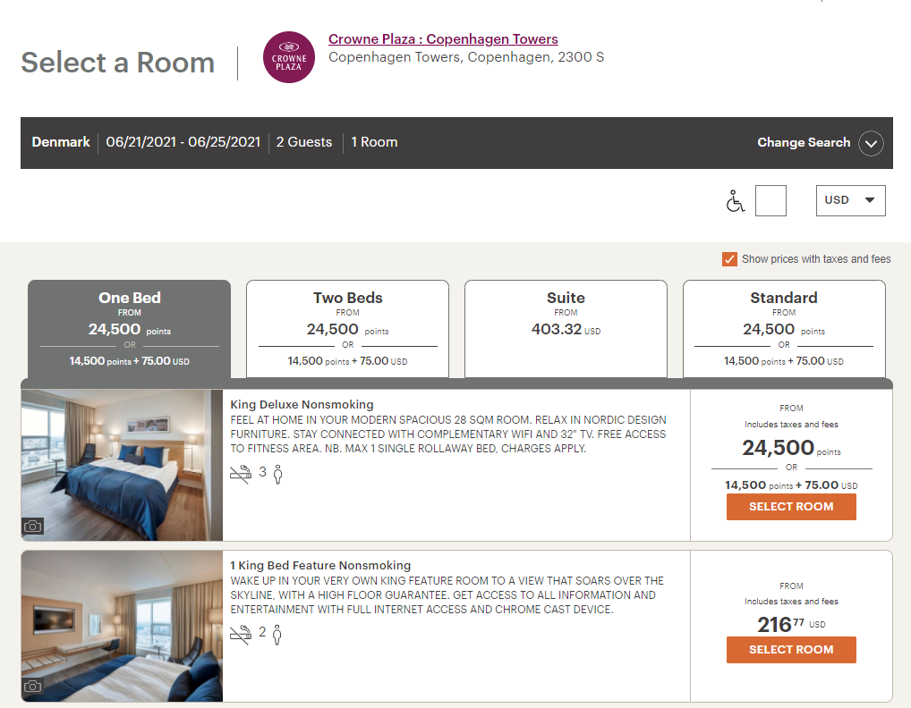 IHG Rewards hotel in Copenhagen