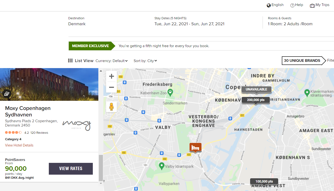 Marriott in Copenhagen, Denmark