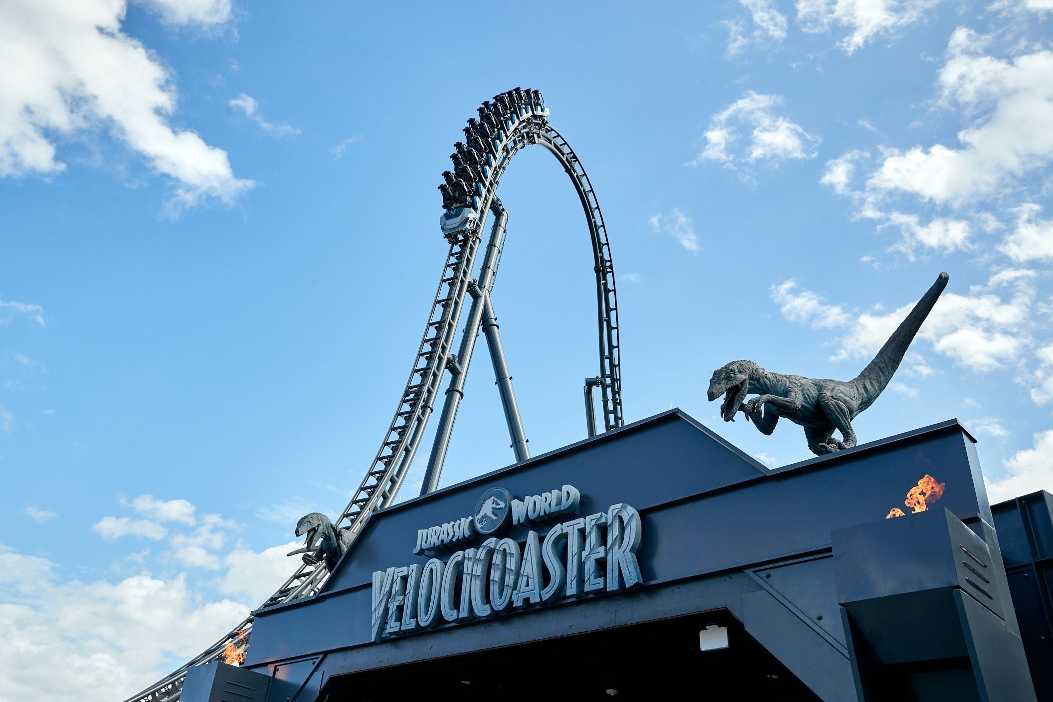 Jurassic World Velocicoaster entrance