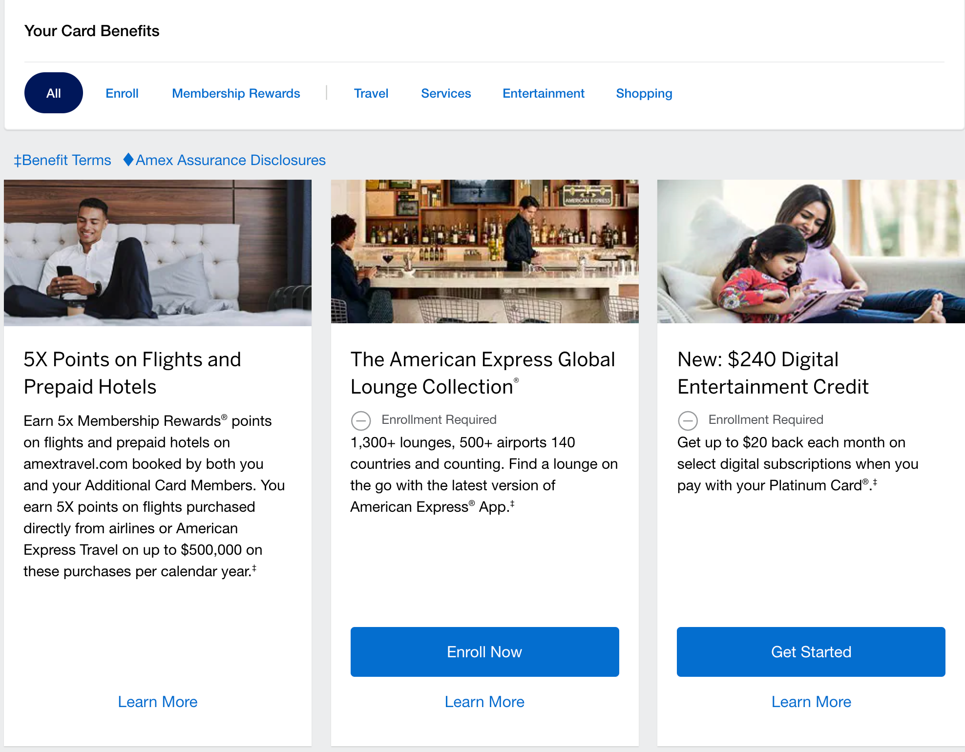 amex card benefits