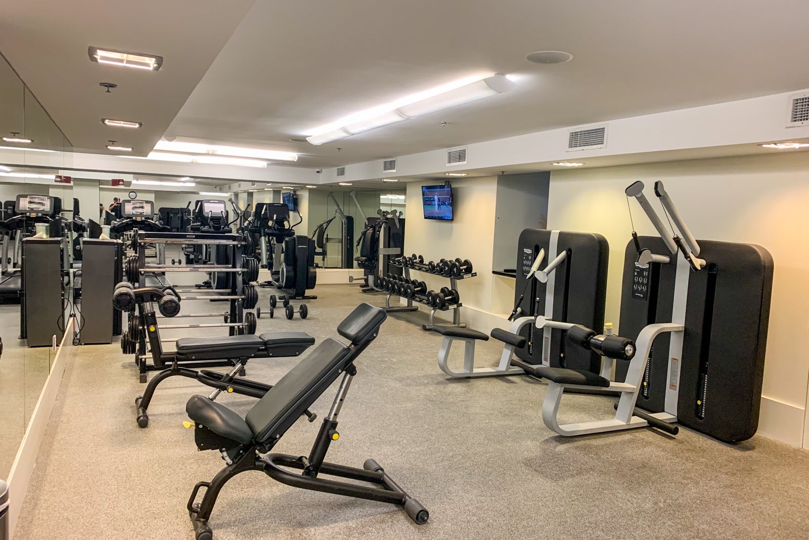 The gym at the Conrad Miami. (Photo by Clint Henderson/The Points Guy)