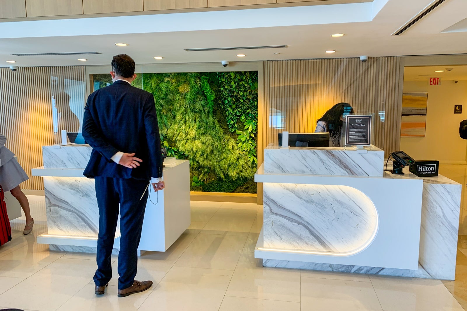 Front desk at Conrad Miami. (Photo by Clint Henderson/The Points Guy)