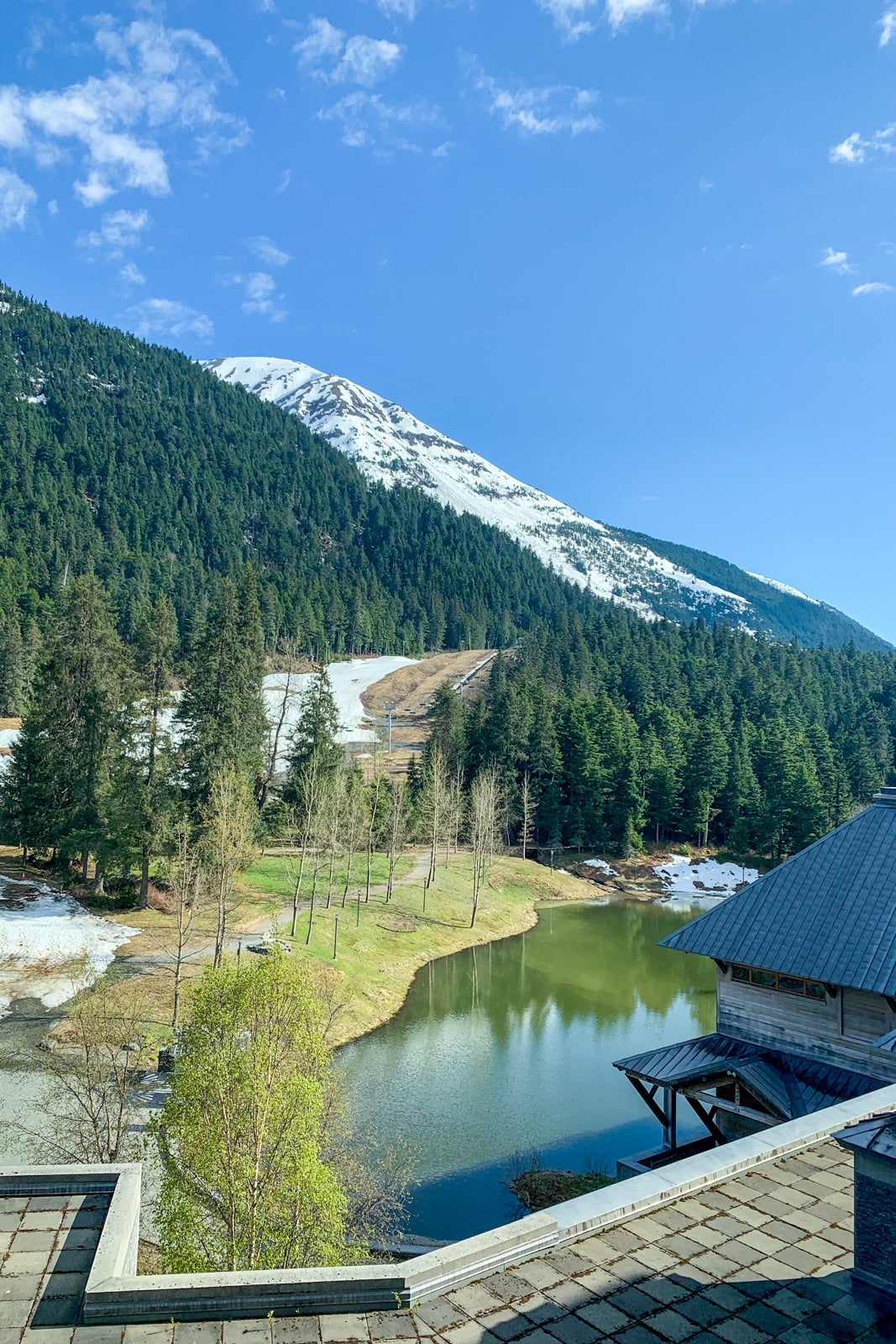 View from my room at the Alyeska Resort and Hotel Girdwood. (Photo by Clint Henderson/The Points Guy)