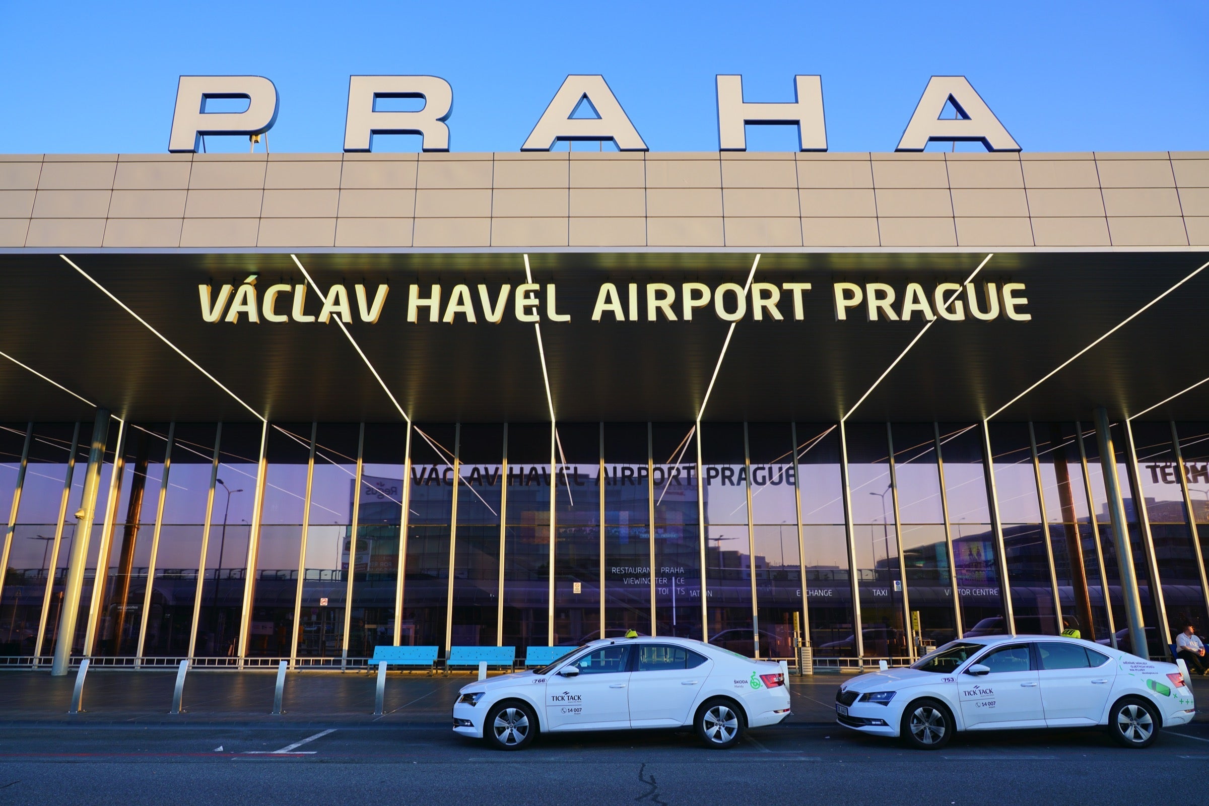 Entrance to Prague Airport