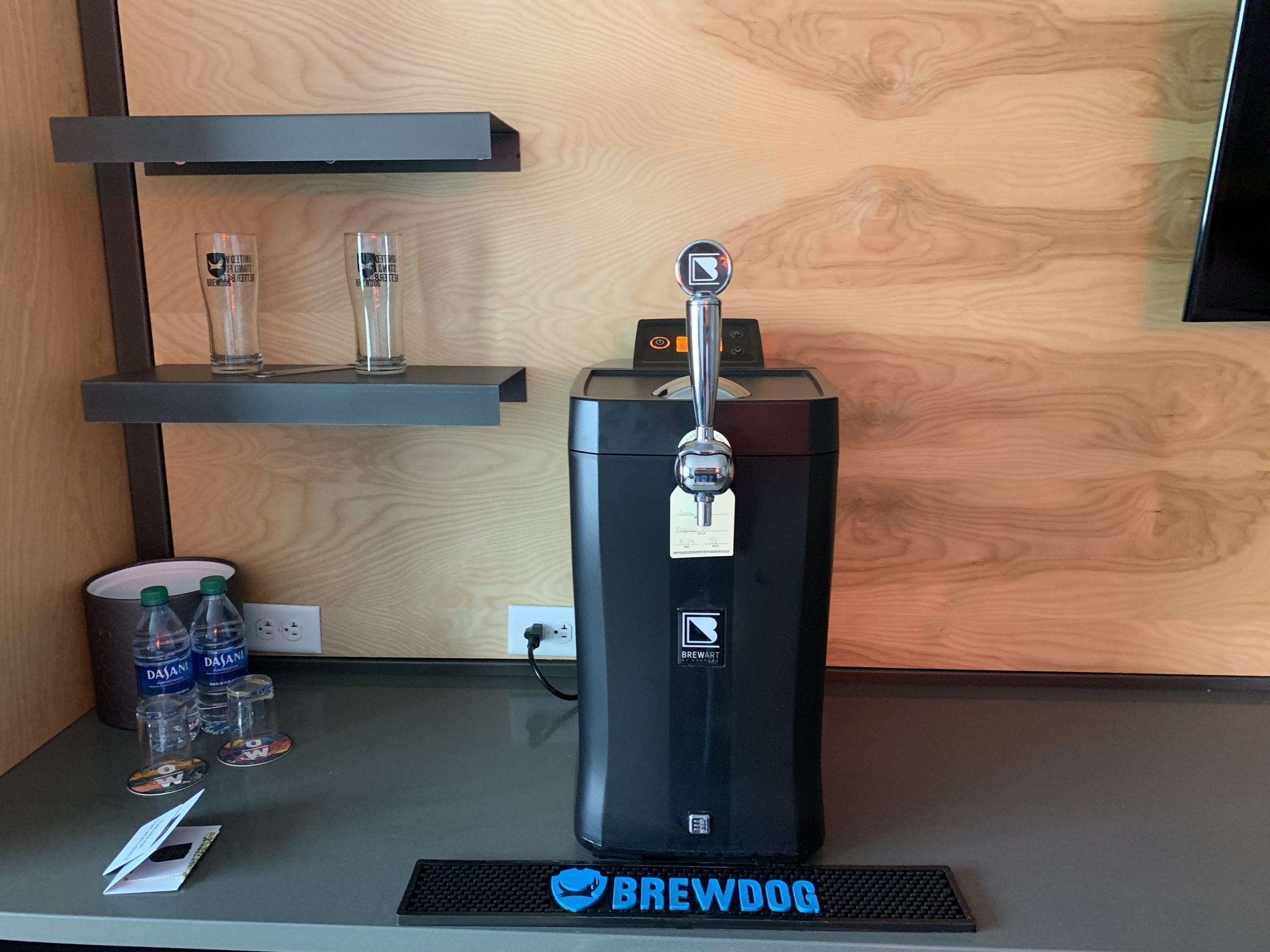 Beer on tap.