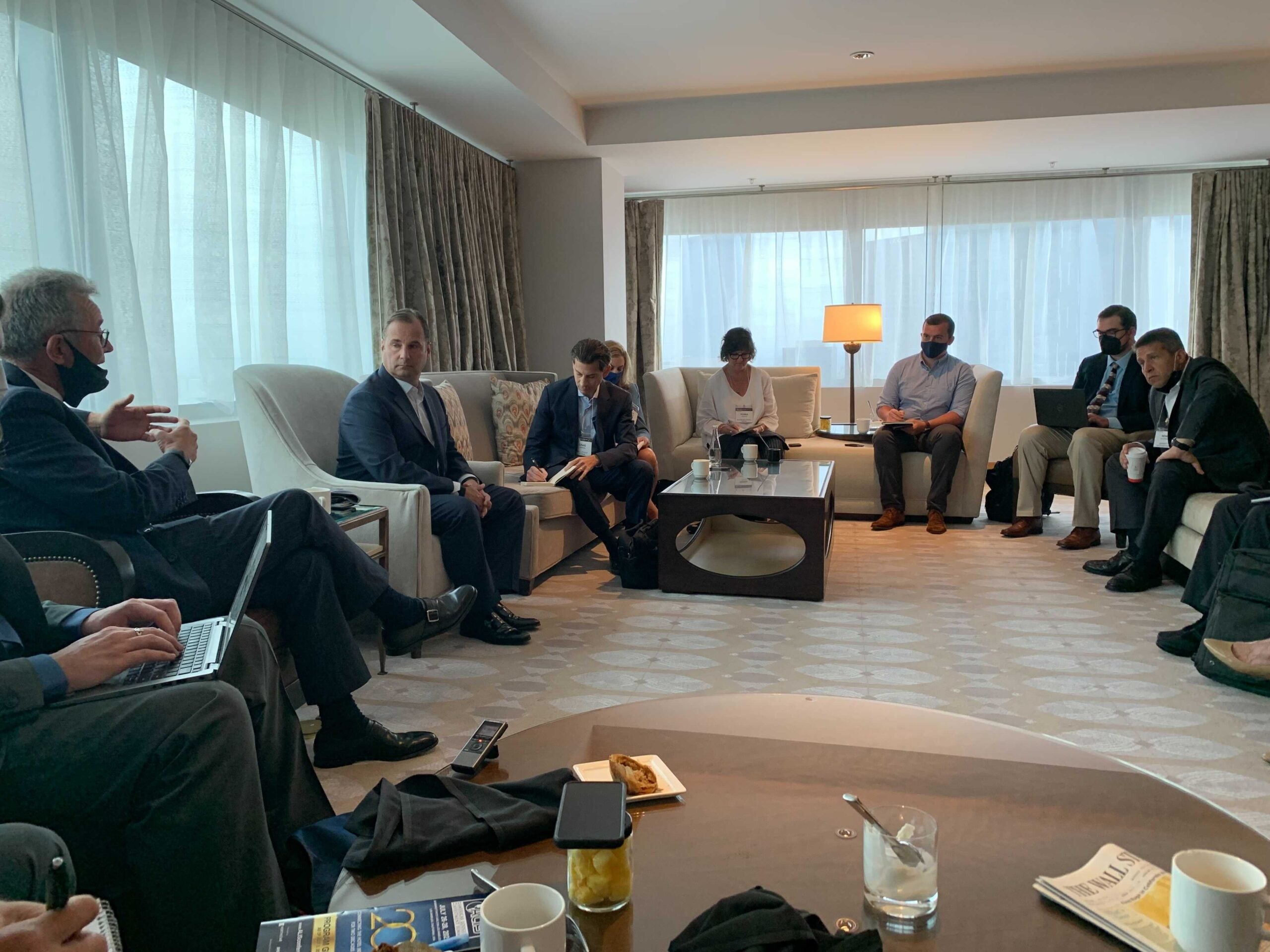 A breakfast with Marriott's leadership and select members of the media