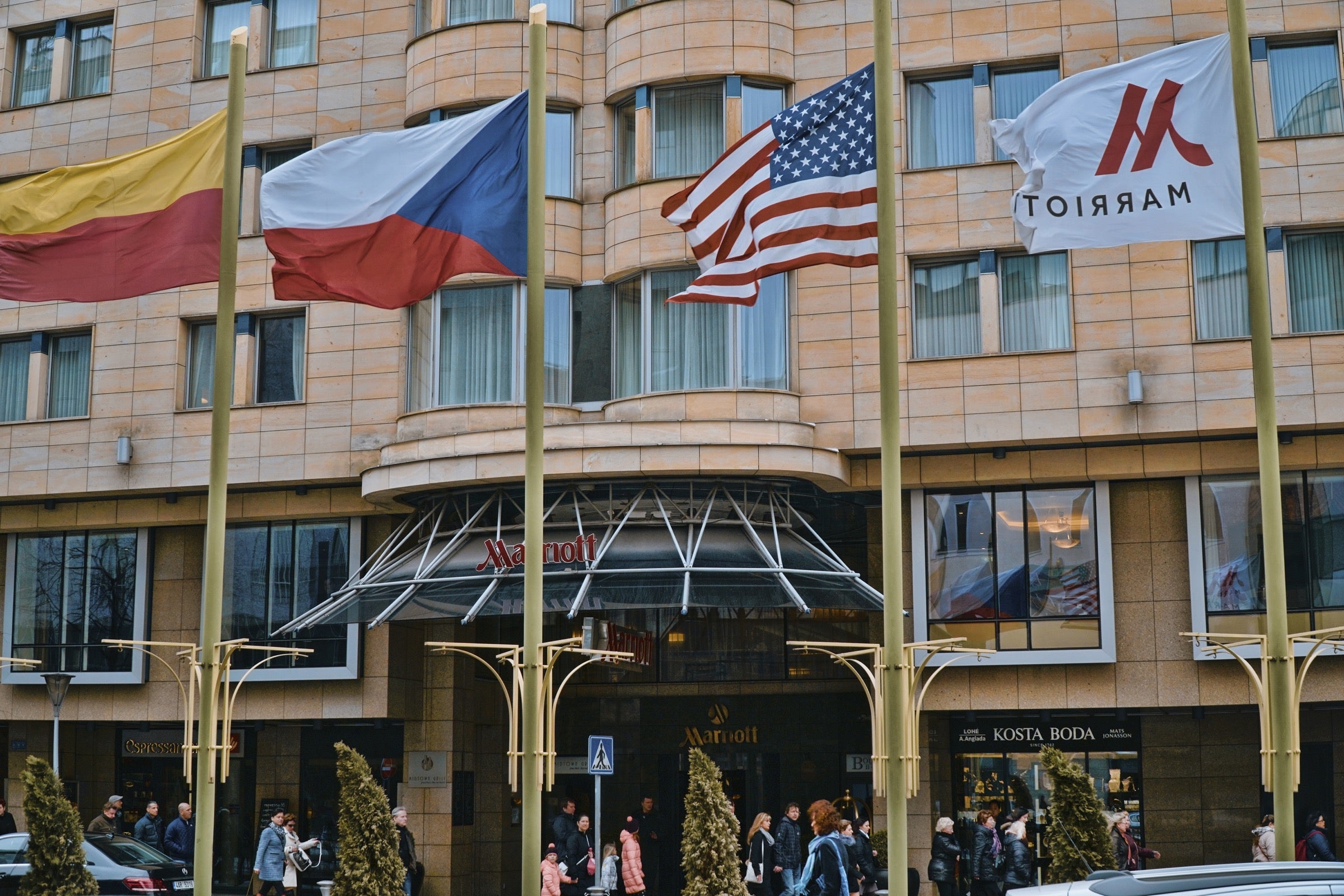 Marriott Prague entrance