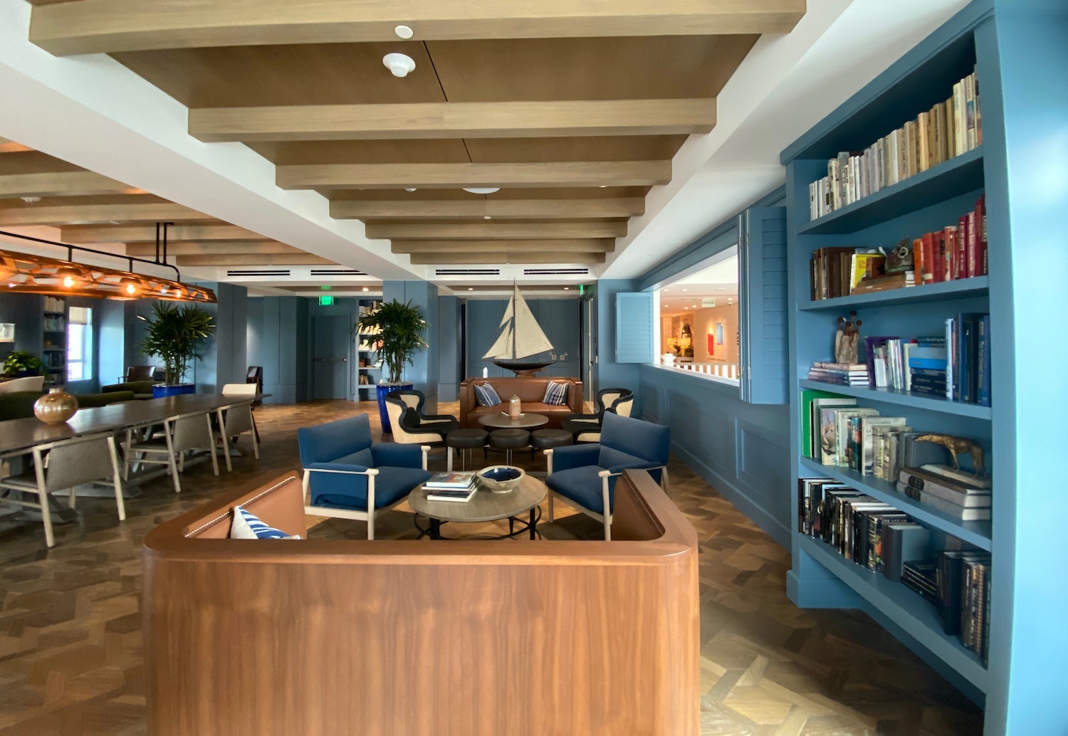 Seabird resort library seating area