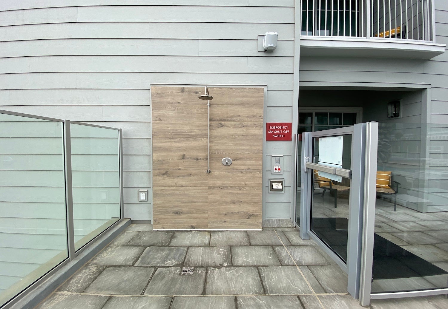 Seabird Resort pool shower