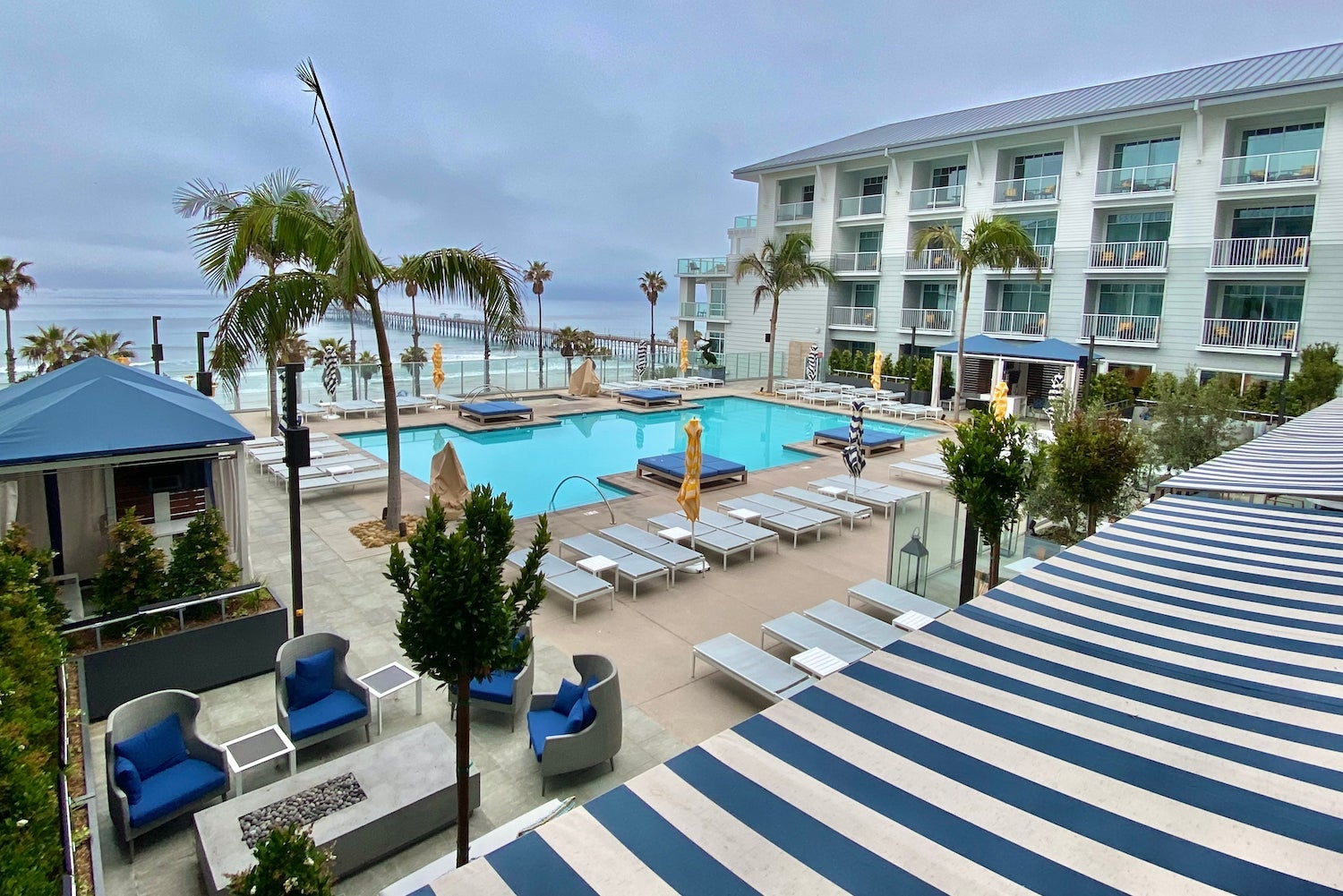 Seabird Resort pool with ocean view