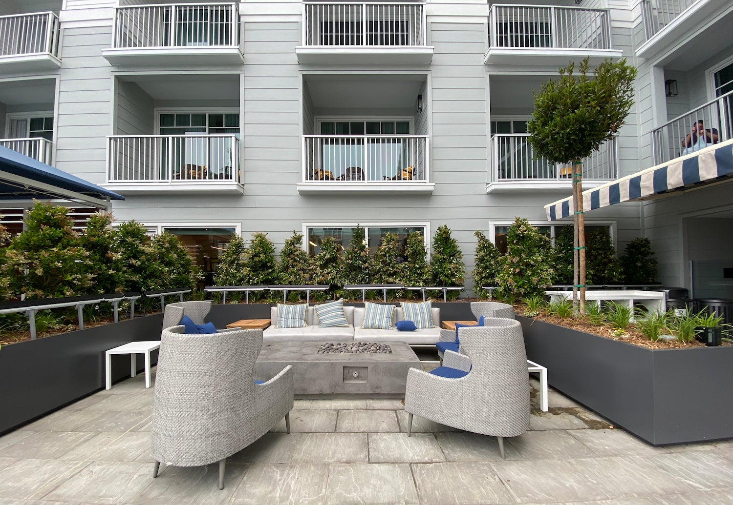 Seabird Resort poolside seating