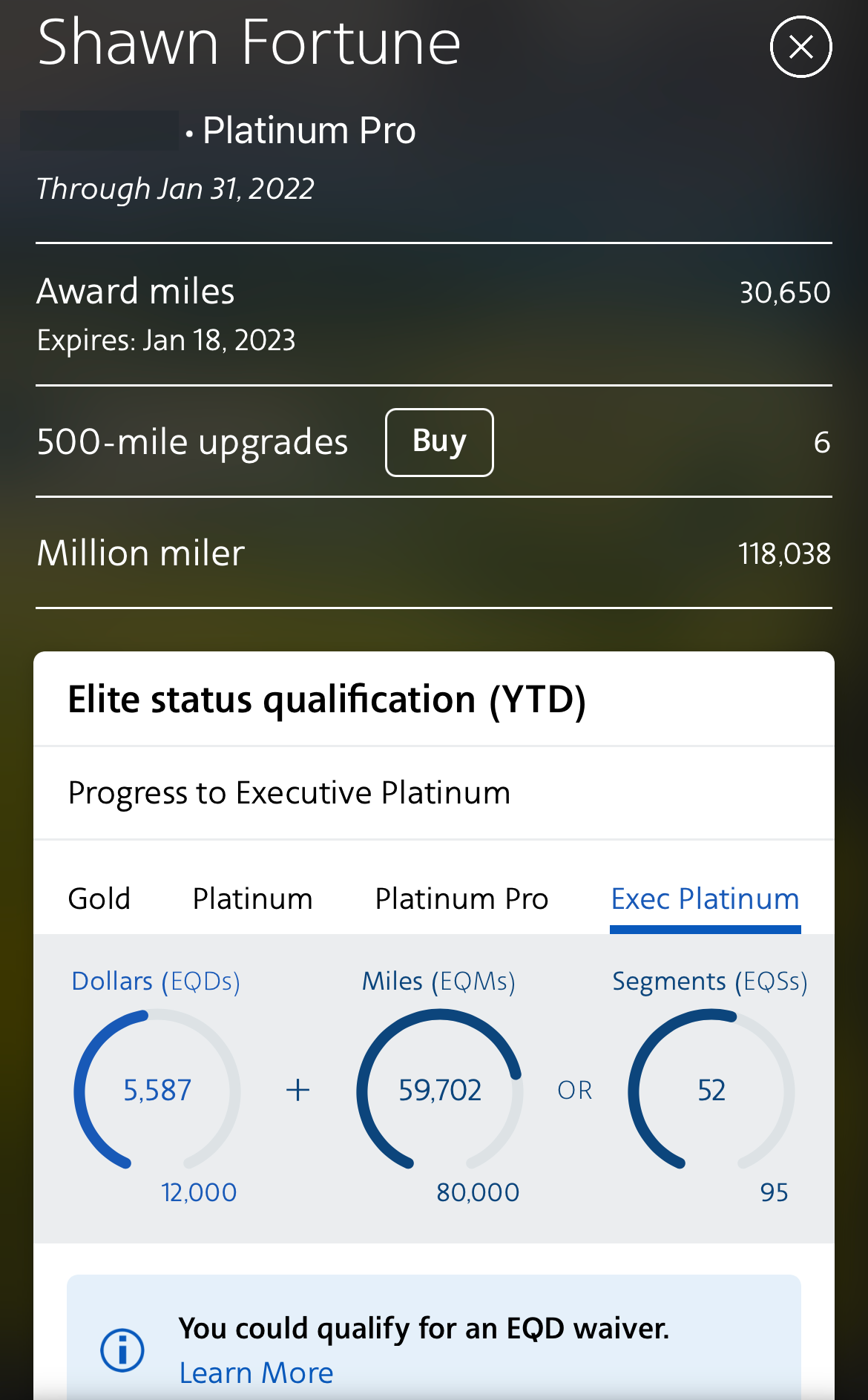 AA elite status stats