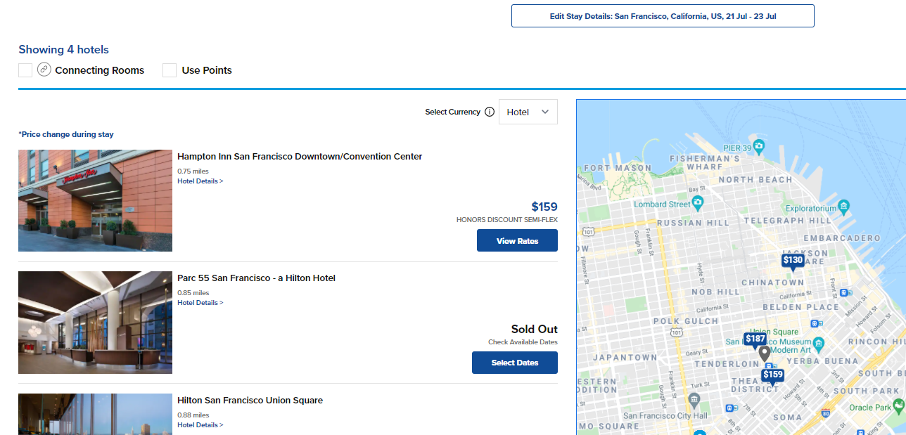 Hilton hotels in San Francisco