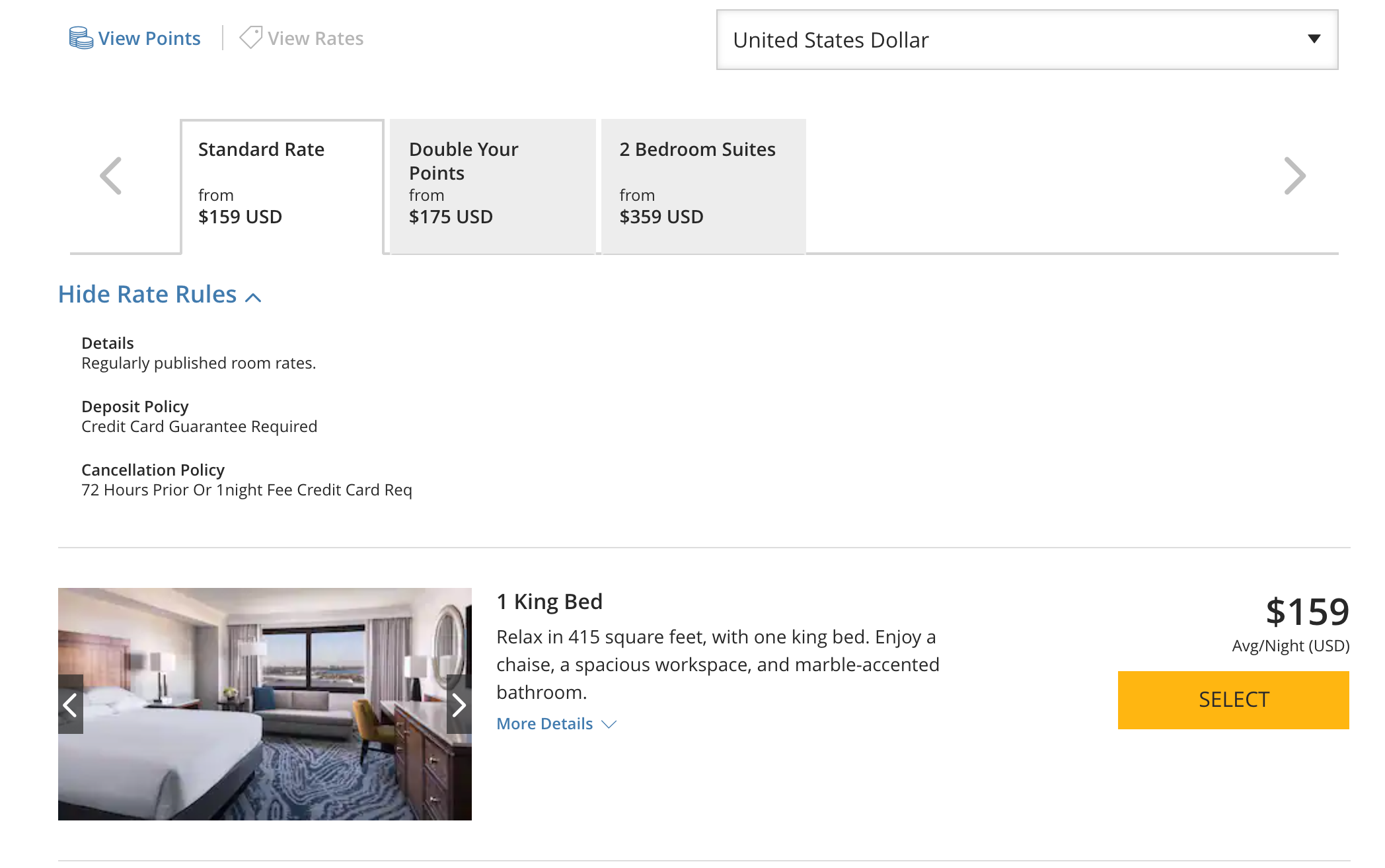 Hyatt standard rate
