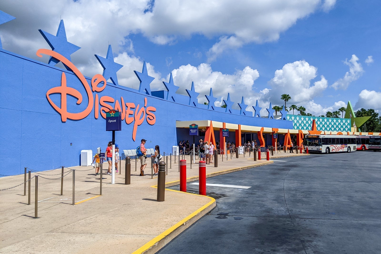 Bus transport area at Disney's All-Star Movies Resort