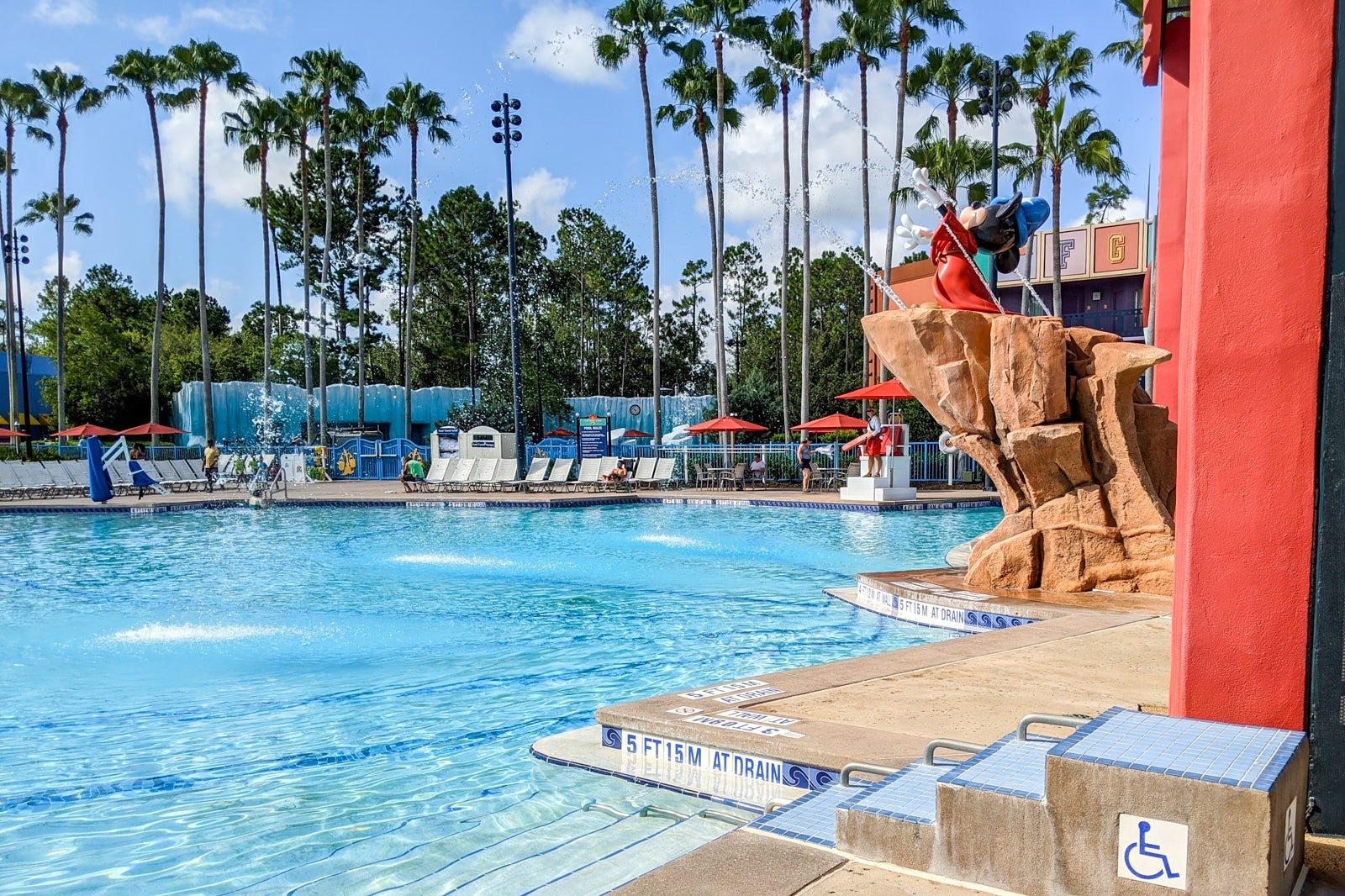 Fantasia pool at Disney's All-Star Movies Resort