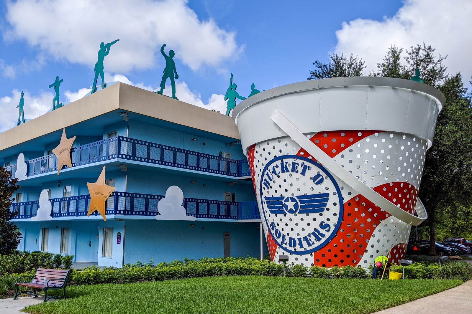 Toy Story building at Disney's All-Star Movies Resort