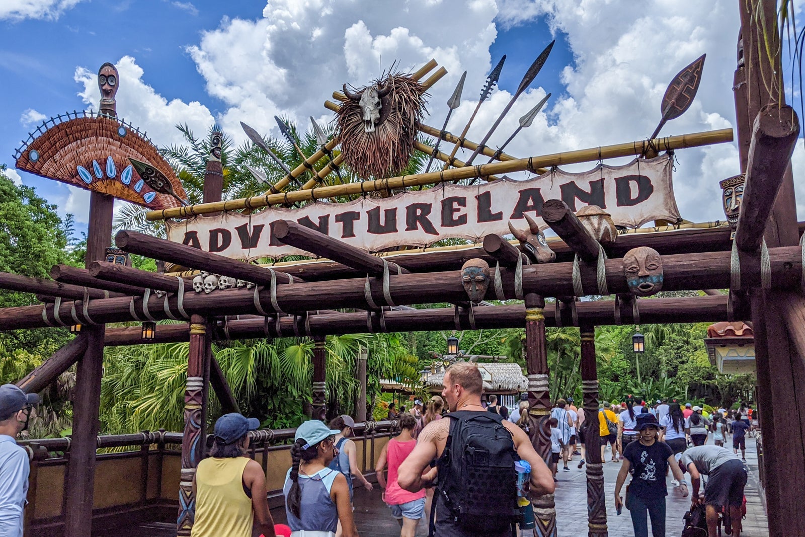 Sign for Adventureland at Disney World's Magic Kingdom