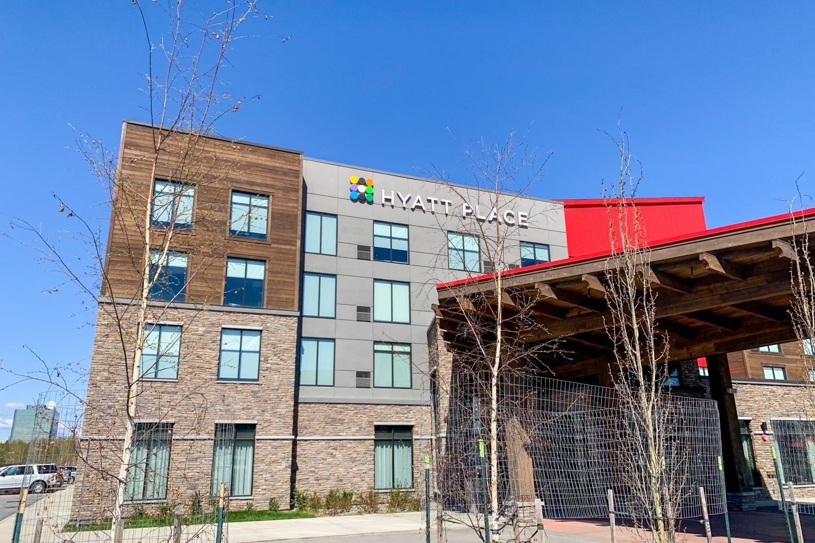 Outside of a Hyatt Place