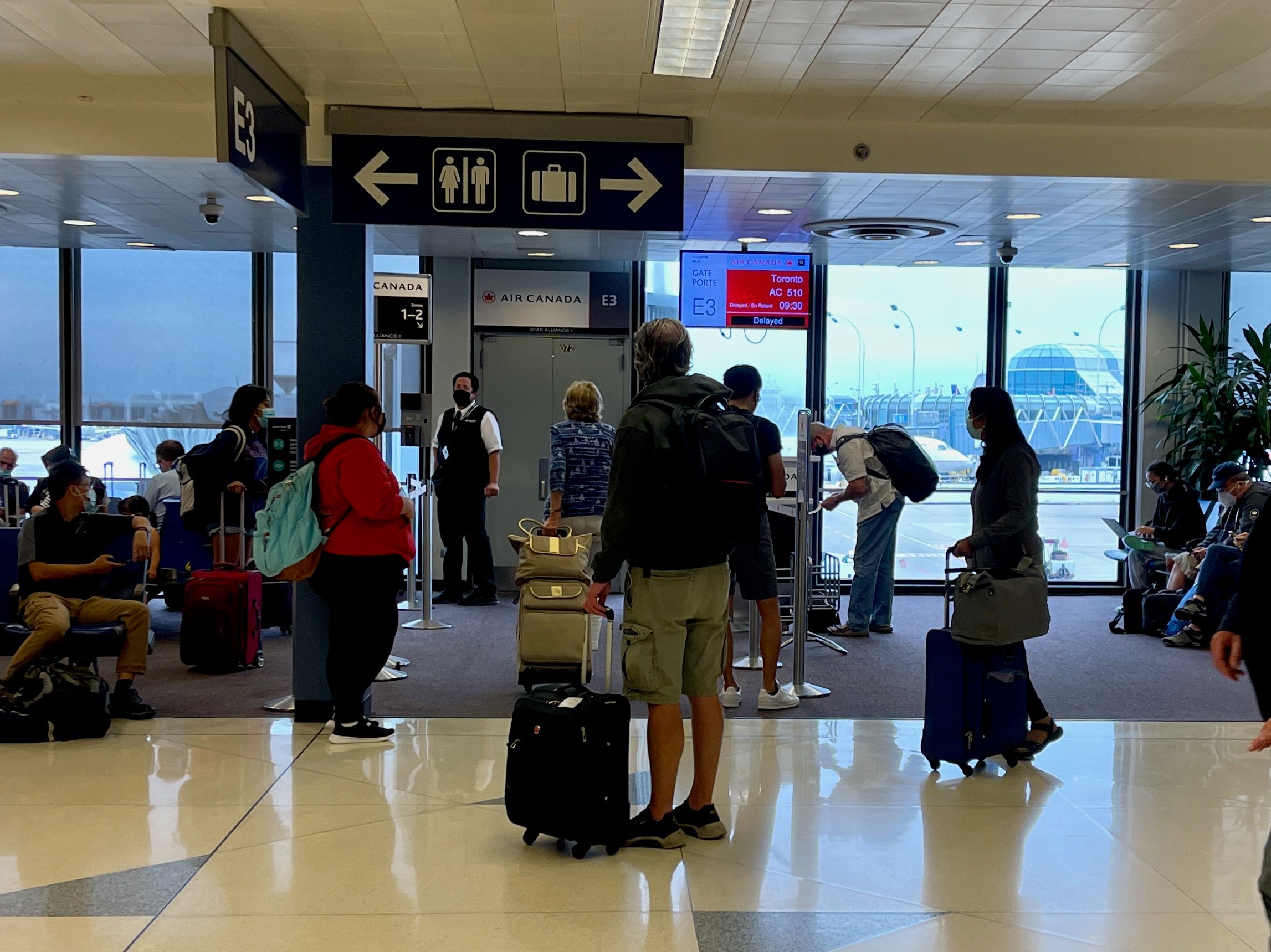 Air Canada gate at ORD